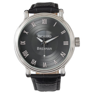 Record Album Personalized Novelty Roman Numerals Watch