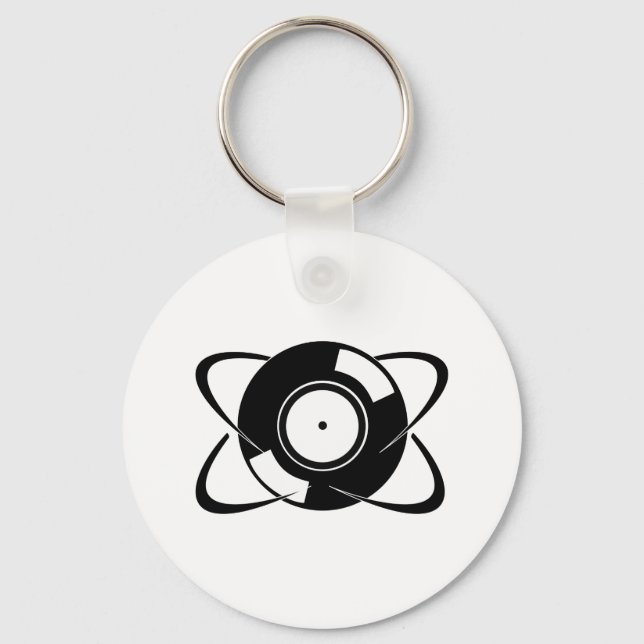 Record Atom Keychain (Front)