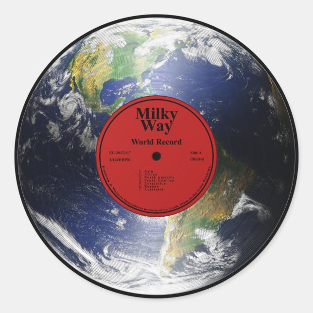 Record du monde - autocollants (Devant)