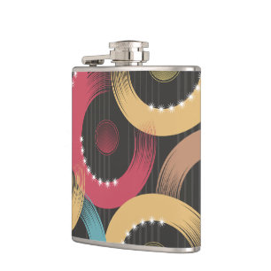 record muysic hip flask