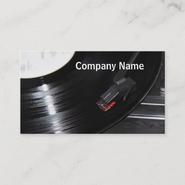 Record Player Business Card (Front)