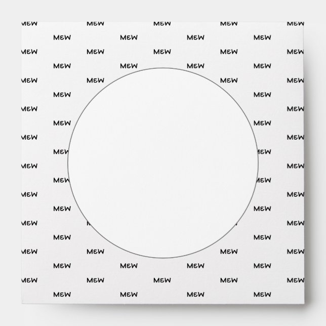 Record Sleeve Monogram Square Envelope (Front)