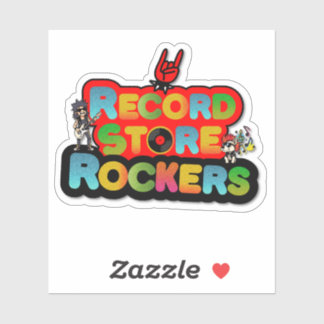 Record Store Team Logo Sticker