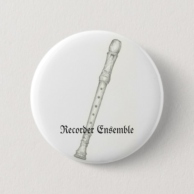 Recorder Ensemble 2 Inch Round Button (Front)