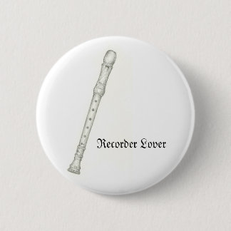 Recorder Lover 2 Inch Round Button