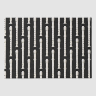 Recorder Music Teacher Musician Band Tissue Paper