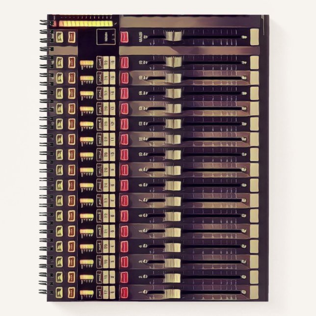 Recording Studio Audio Deck Notebook (Front)