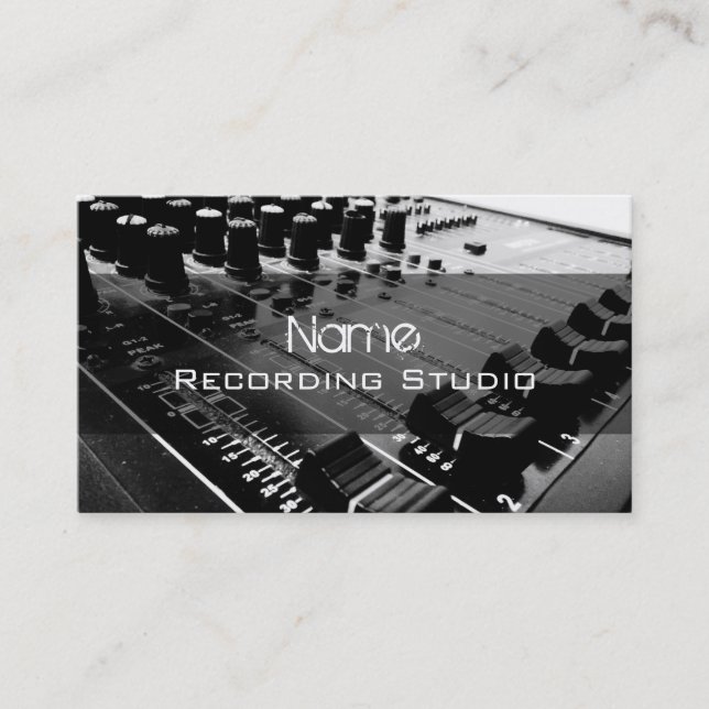 Recording Studio Business Card (Front)