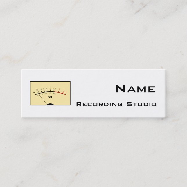 Recording Studio Business Card (Front)