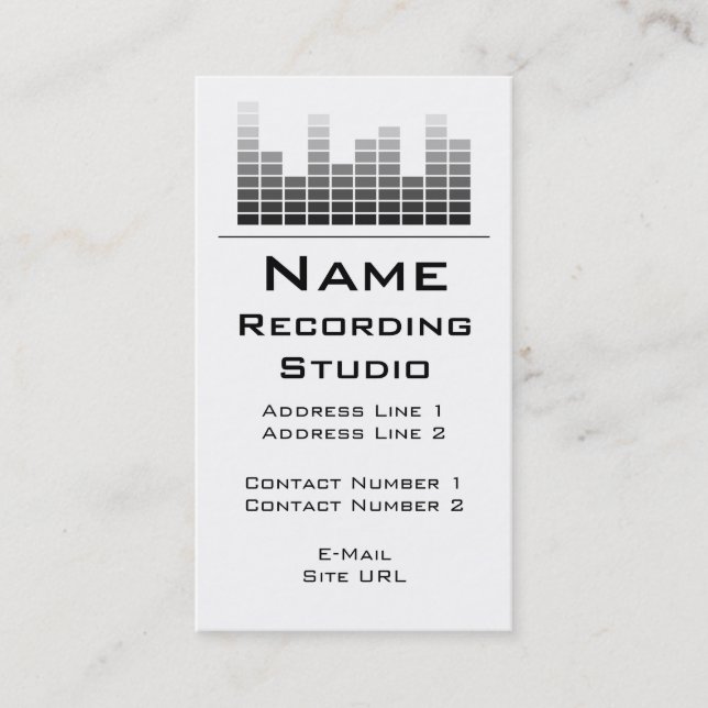 Recording Studio Business Card (Front)