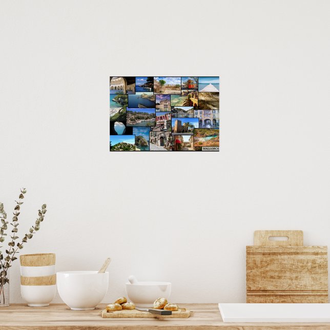 records collage Mallorca 48x33cm Poster (Kitchen)