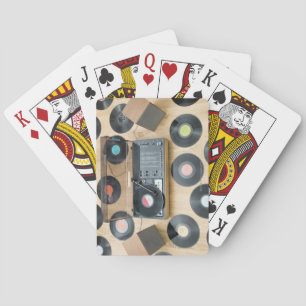 Records on Floor 2 Playing Cards