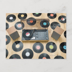 Records on Floor 2 Postcard