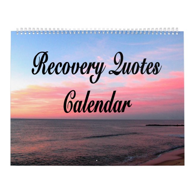 RECOVERY AND INSPIRATIONAL QUOTES CALENDAR (Cover)
