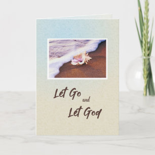 Recovery Anniversary Seashell 12 Step Addiction Card