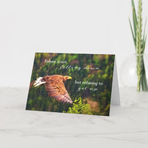 Recovery encouragement, eagle soaring card