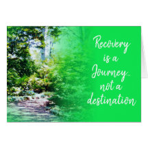recovery is a journey card 25z