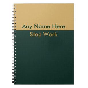 Recovery Journal Notebook NA AA  Personalized Name
