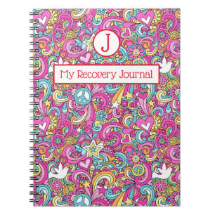 Recovery Journal Peace & Love Notebook