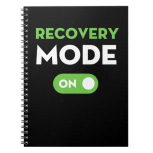 Recovery Mode On Get Well Gifts Funny Injury Notebook