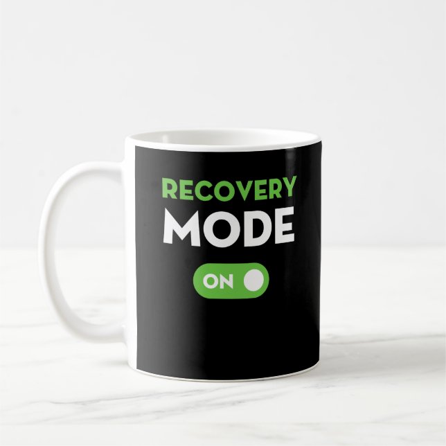 Recovery Mode On Get Well Gifts Funny Injurys Coffee Mug (Left)