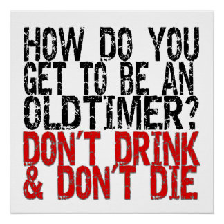 Recovery Old Timer Joke Poster