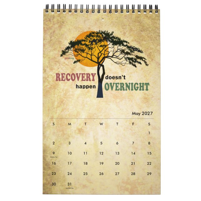 Recovery Quotes, Inspirational Slogans, 12 Steps Calendar (May 2027)