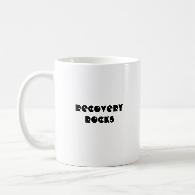 Recovery Rocks, Recovery Rocks Coffee Mug (Left)