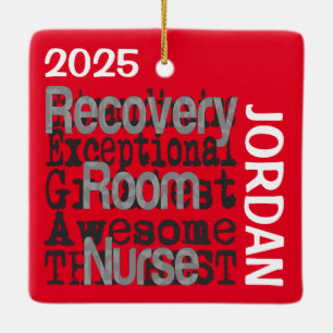 Recovery Room Nurse Extraordinaire CUSTOM Ceramic Ornament