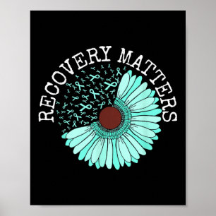 Recovery S Drug Alcohol Awareness Addiction Ribbon Poster