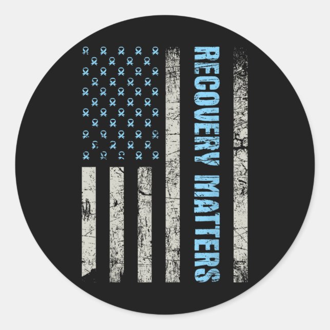 Recovery S - Sobriety Anniversary Sober Aa Na  Classic Round Sticker (Front)