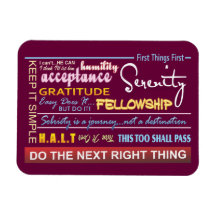 recovery slogans 20 magnet
