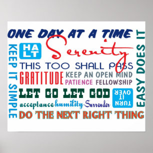 recovery slogans poster