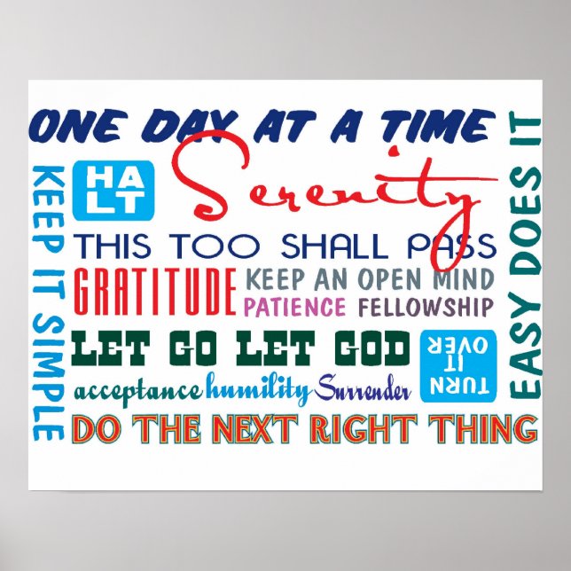 recovery slogans poster (Front)