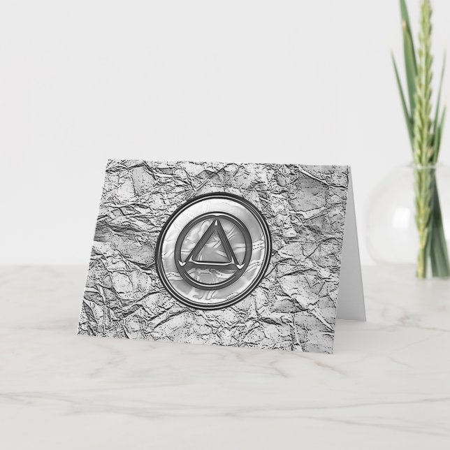 Recovery Sobriety Sober Card (Front)