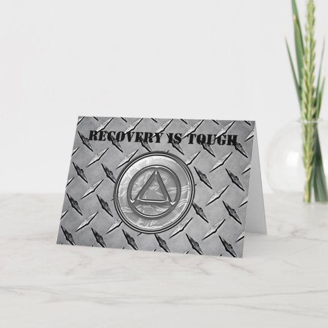 Recovery Sobriety Sober Card (Front)
