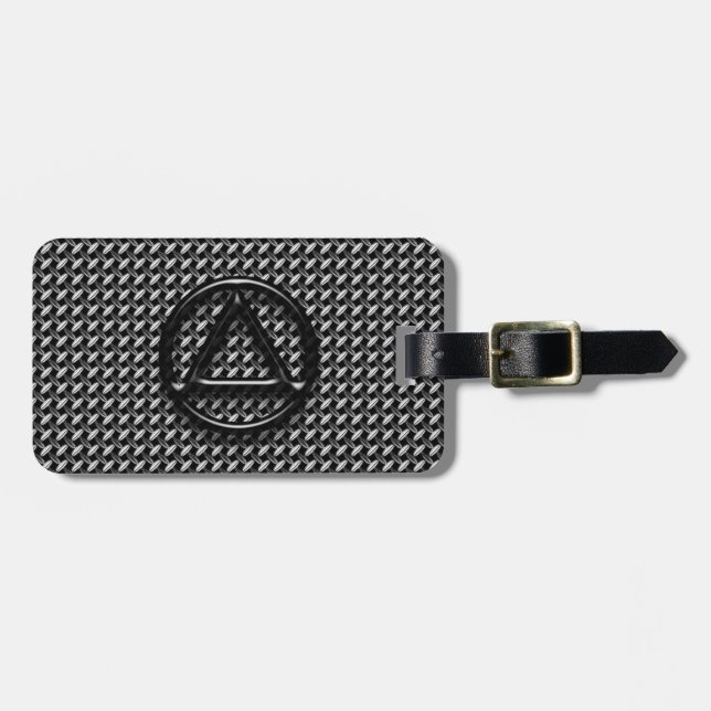 Recovery Sobriety Sober Luggage Tag (Front Horizontal)