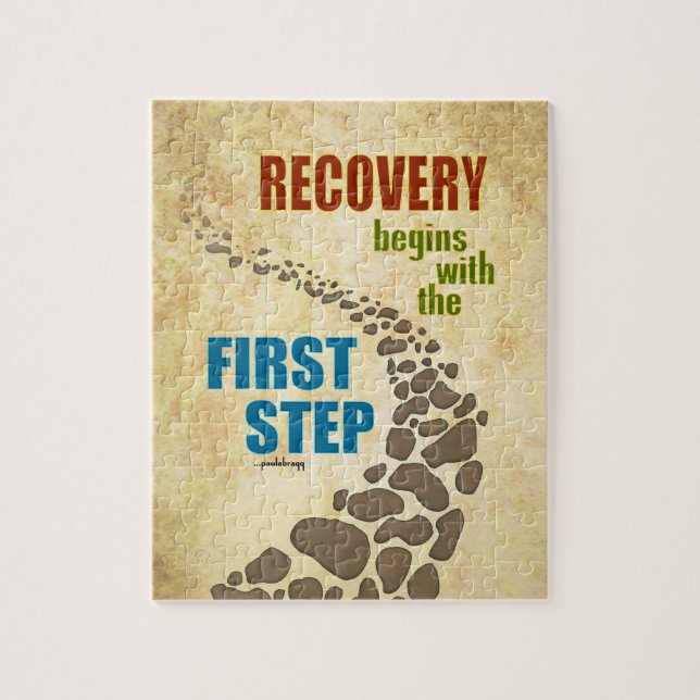 Recovery, the First Step (12 step, drug free) Jigsaw Puzzle (Vertical)