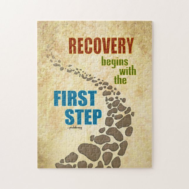 Recovery, the First Step (12 step, drug free) Jigsaw Puzzle (Vertical)