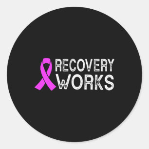 Recovery Works End Addiction Overdose Awareness  Classic Round Sticker