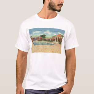 Recreation Bldg Interior Court and Pool View T-Shirt
