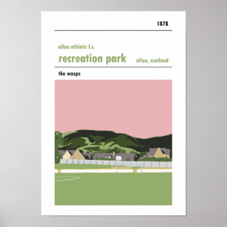 Recreation Park, Alloa. Haynes Style Manual Print. Poster