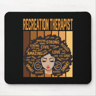 Recreation Therapist Powerful Black History Month Mouse Pad