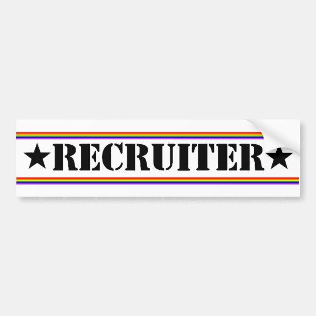 Recruiter Bumper Sticker (Front)