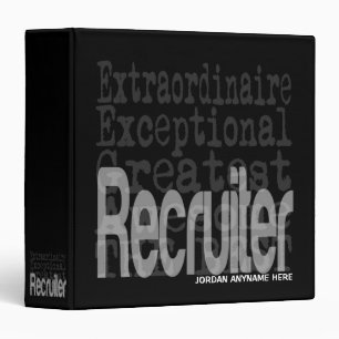 Recruiter Extraordinaire CUSTOM Binder