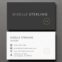 Recruiter HR Consultant Luxury Black Elegant