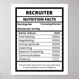 Recruiter Human Resource Manager Poster