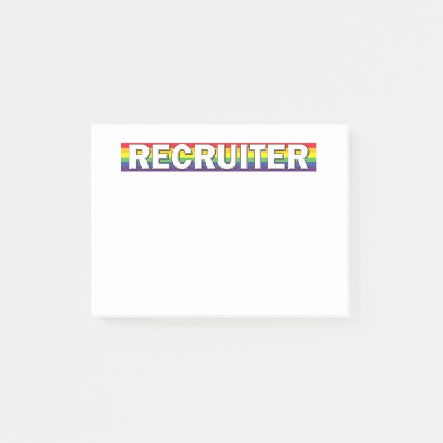 Recruiter Post-it Notes (Front)