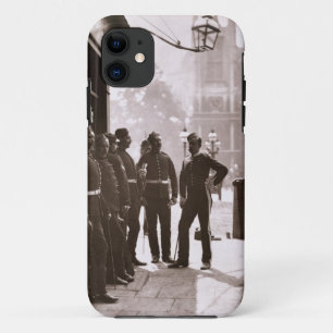 Recruiting Sergeants at Westminster, 1876-77 (wood iPhone 11 Case