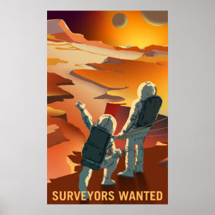 Recrutement Mars - Poster Recherché des Surveyers